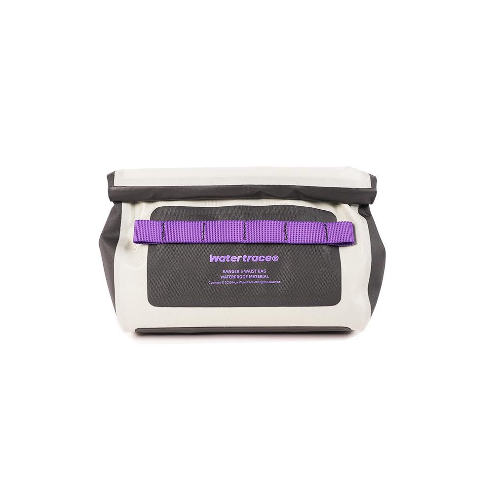 Watertrace 防水ウエストバッグ 1.5L容量 ロールトップ式 ブラック|ピンク ライトグレー|パープル アウトドア用