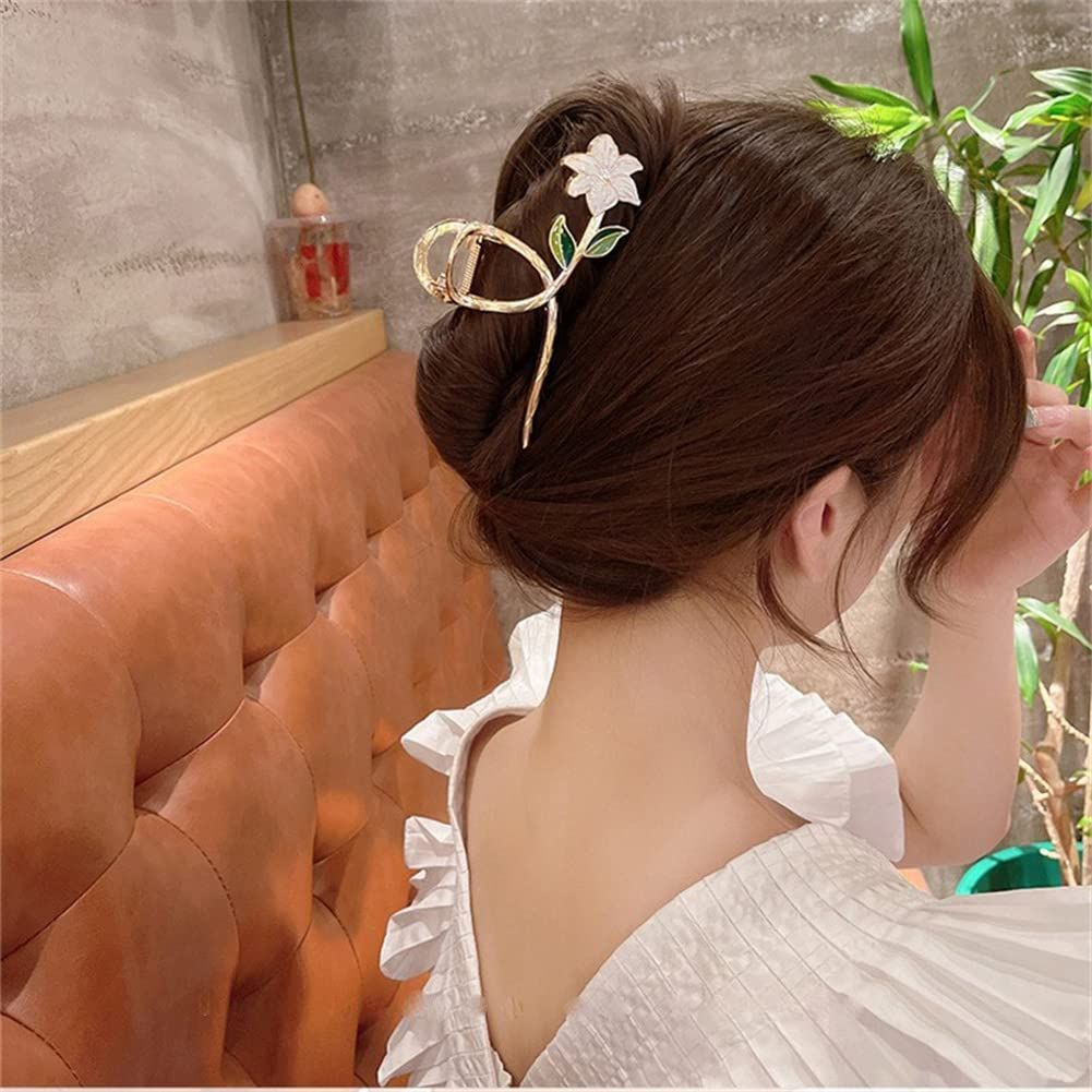 新着商品】しっかりとまる ヘアクリップ 花の形 ヘアクリップ