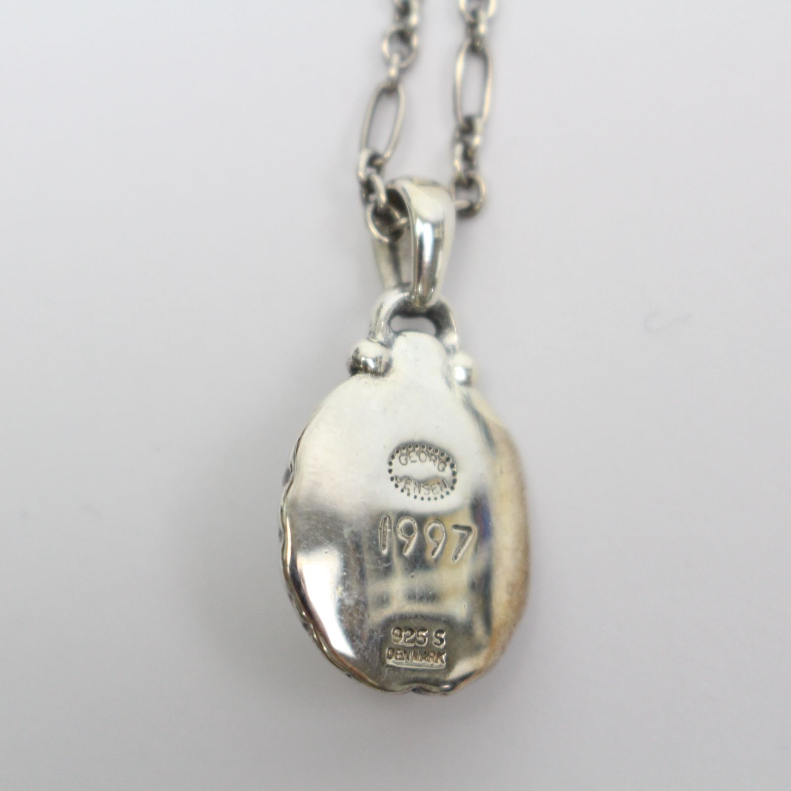 ★39002:希少 ジョージジェンセン SV925 1997年 イヤーペンダント ネックレス 中古GEORG JENSEN ジョージジェンセン 1997 ヘリテージ