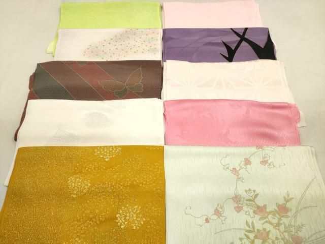 平和屋着物 和装小物 帯揚げ10枚セット 正絹 DAAX2058xg