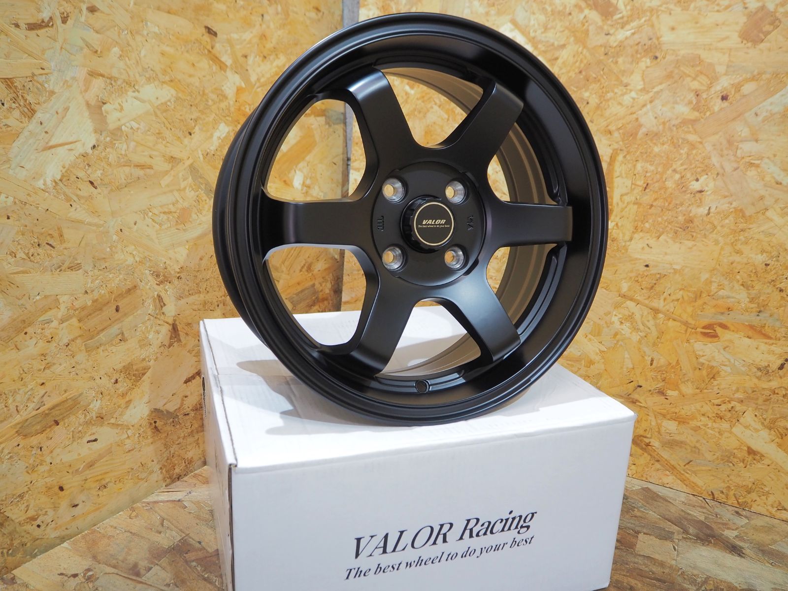 ☆逆ゾリ☆185/55R15 6.5J+38 4H100 新品 人気 軽量 深リム