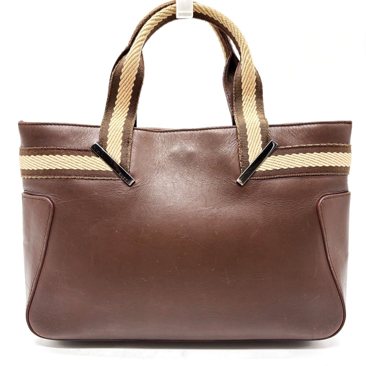 良品】 GUCCI グッチ シェリーライン ハンドバッグ ミニトート レザー 