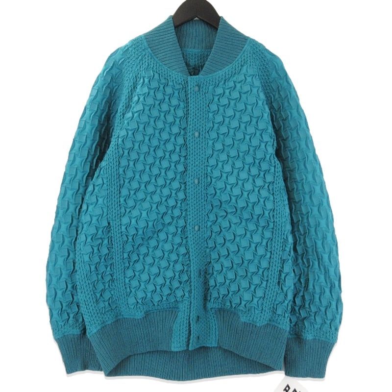 A-POC ABLE ISSEY MIYAKE イッセイ ミヤケ TYPE-O ジャケット AT11FC711 幾何学模様 ブルゾン 日本製 ブルー 3 タグ付き 71013911