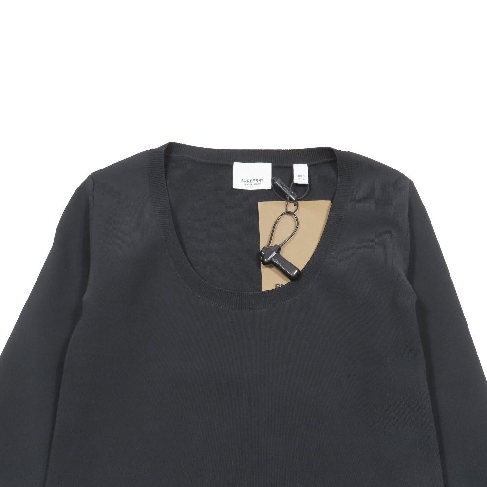 未使用 BURBERRY バーバリー ニット ハイゲージ タイトワンピース 長袖