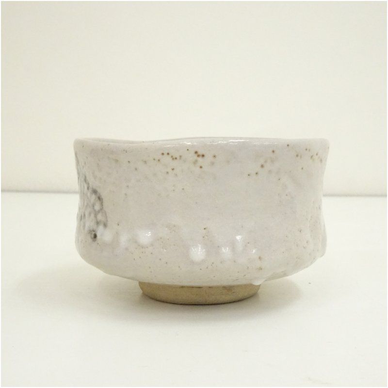 志野焼 源十郎窯造 茶碗（共箱） 茶道 抹茶 おしゃれ 抹茶茶碗