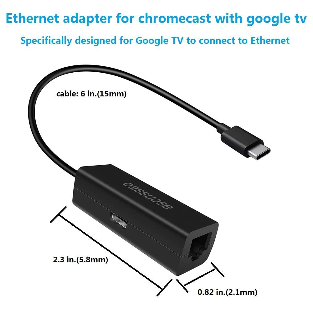 chromecast with google 人気 tv +イーサネットアダプター Chromecast