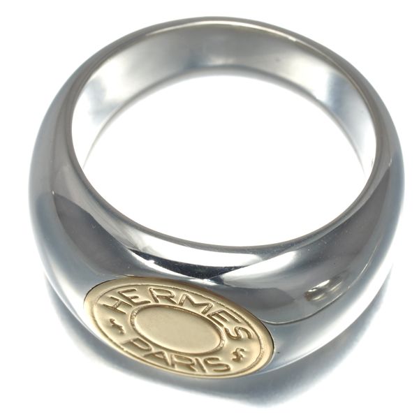 エルメス リング セリエ クルードセル 12.5号 シルバー800/K18YG  