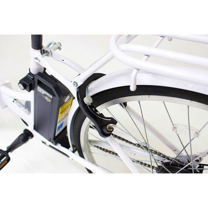 [戦闘力5億]電動アシスト自転車 シティタイプ ホワイト 折りたたみ電動アシスト自転車 ホワイト シティタイプ 戦闘力5億]電動