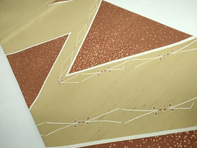 平和屋本店□極上 石川県指定無形文化財 牛首紬 白山工房 手織り 太鼓