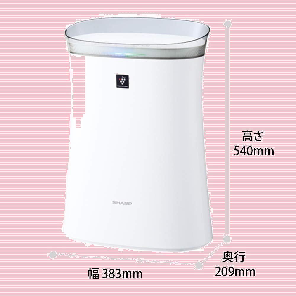 SHARP シャープ空気清浄機　FU-P50-W 2022年製 仕様 / 寸法 | FU-P50 | 空気清浄機：シャープ