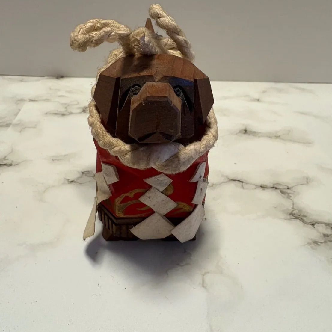木　木製　木彫　木彫り　犬　置物 2点セット 木彫りの犬 バスウッド 置物 動物 ギフト プレゼント