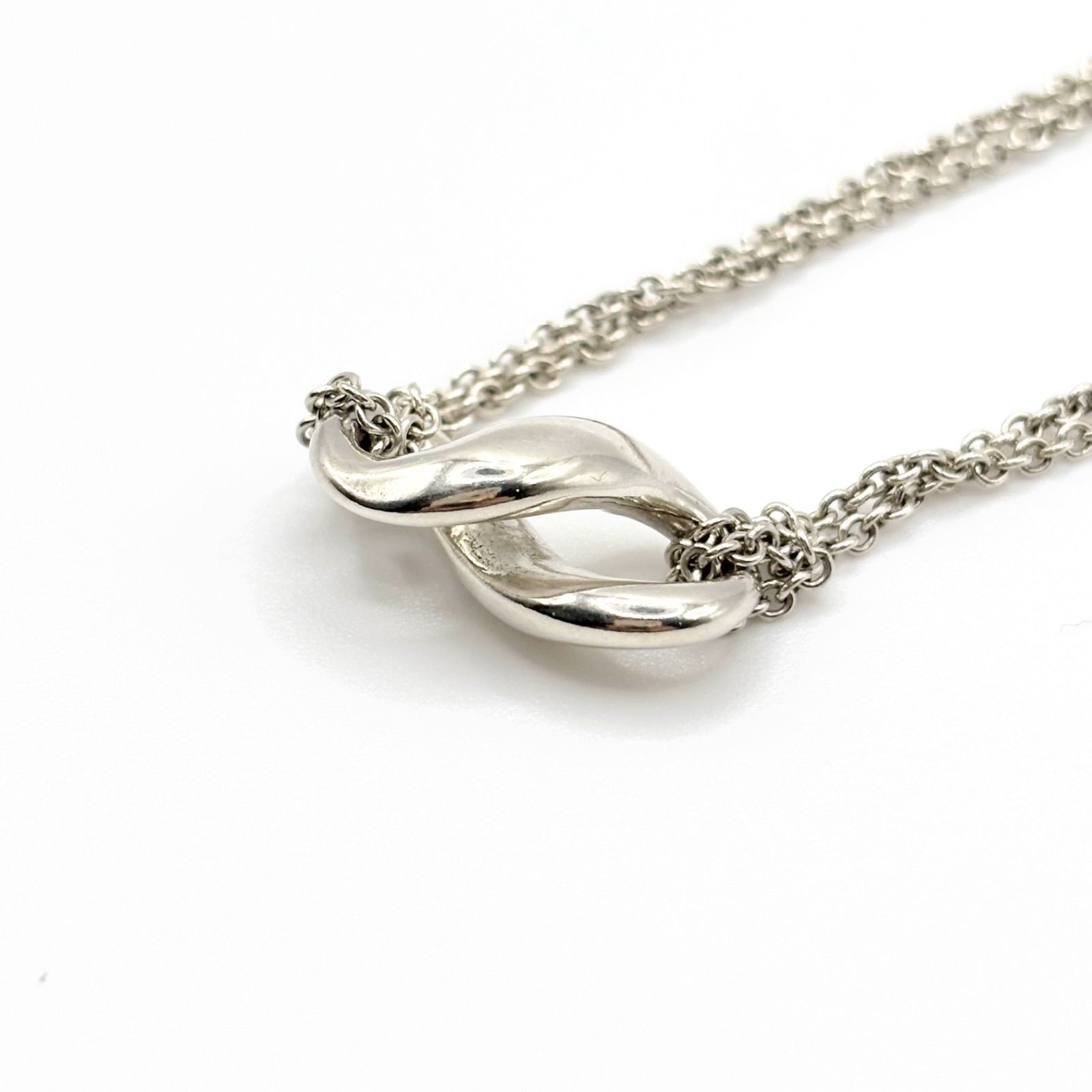 TIFFANY ティファニー インフィニティ ダブルチェーンネックレス
