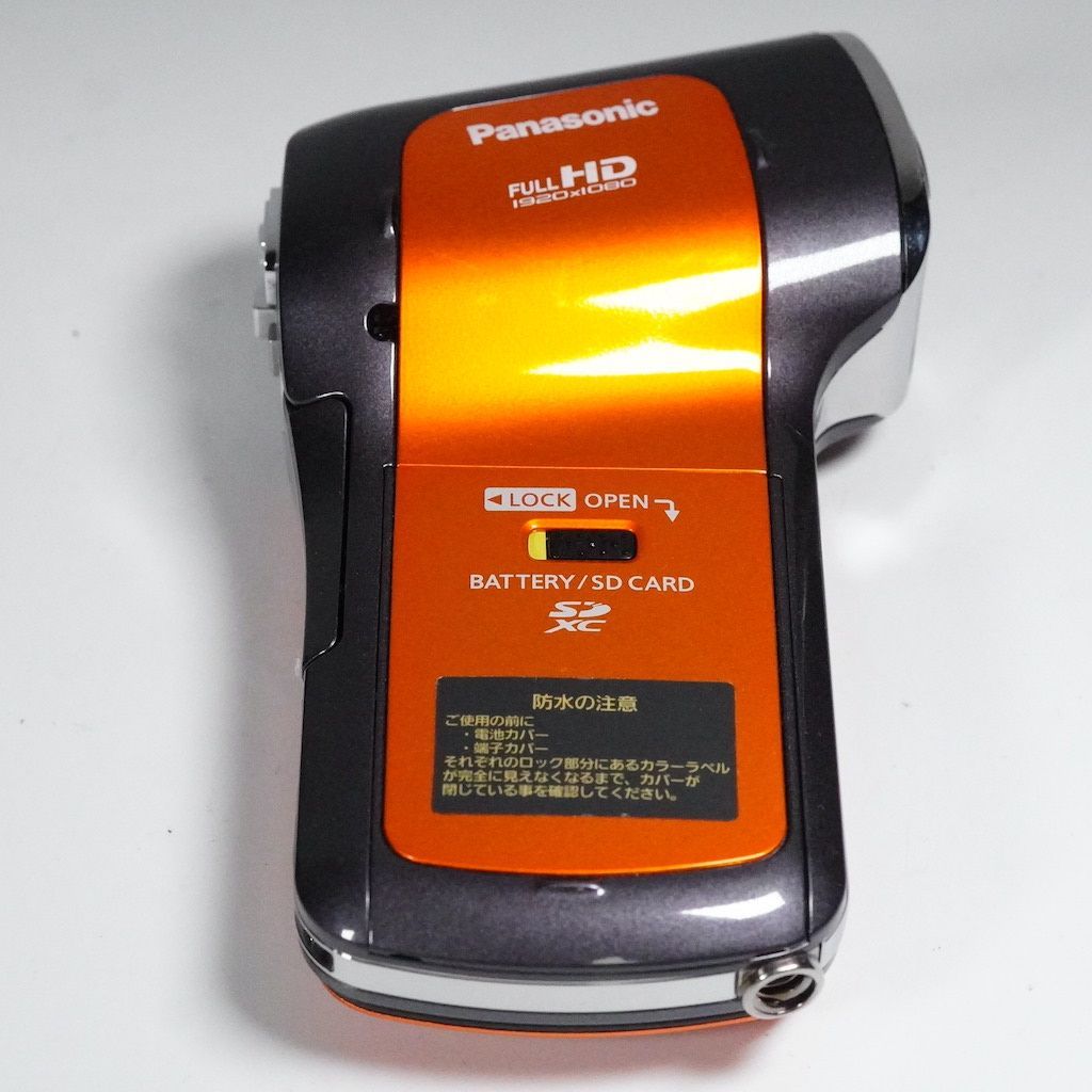 Panasonic HX-WA10 オレンジ ビデオカメラ 動作品 Panasonic パナソニック HX-WA10 オレンジ 動作OK 1週間保証