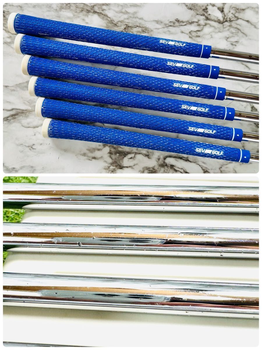 良品】ピン i210 オレンジドット メンズアイアンセット 6本 スチール S