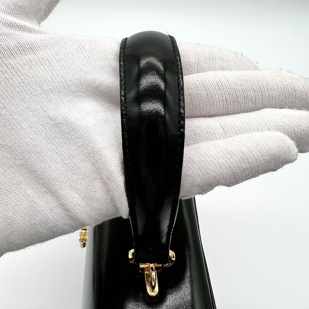 良品】milaschon トップハンドル ハンドバッグ 2way ブラック