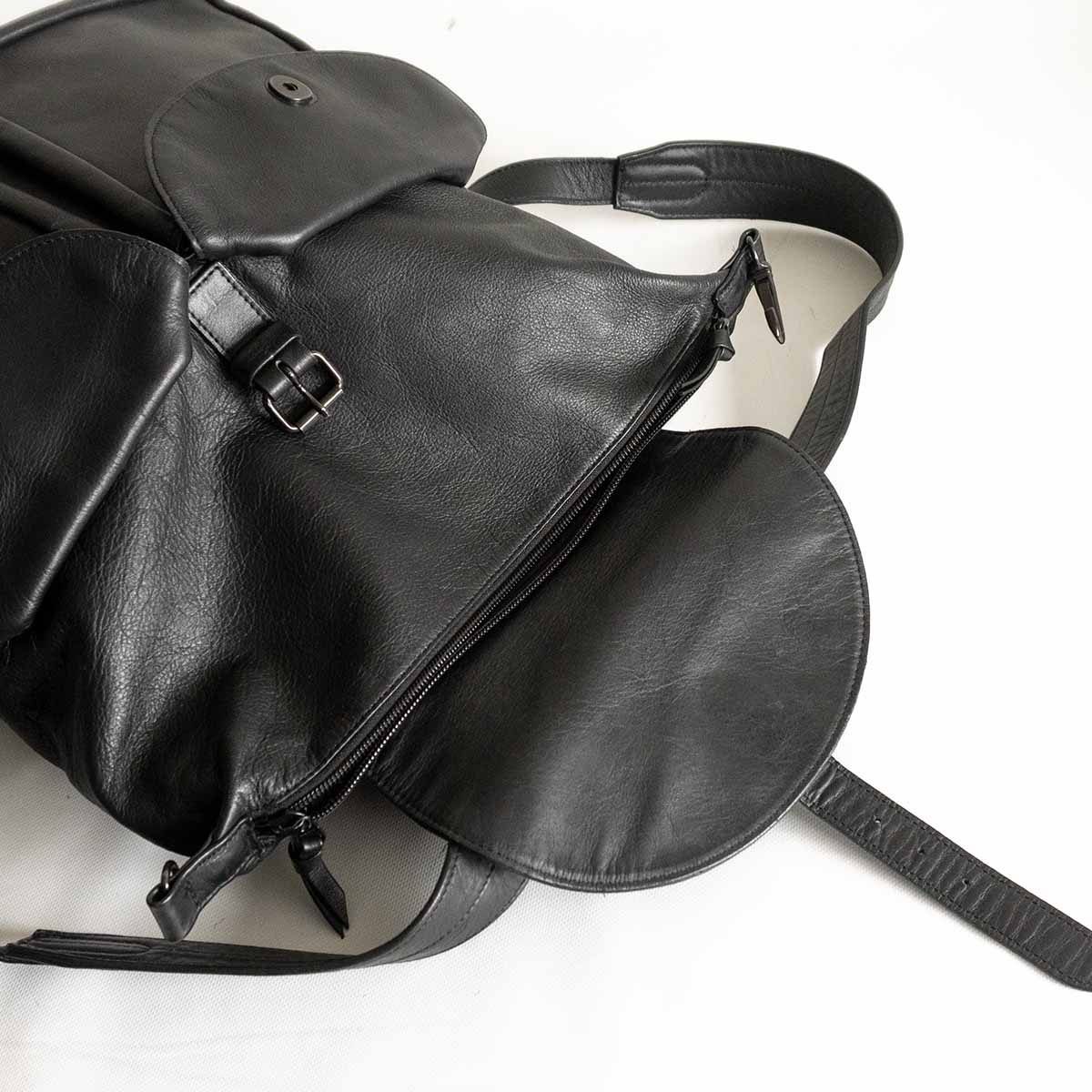 美品】PORTER 【CORTINA レザー リュック】ポーター ブラック