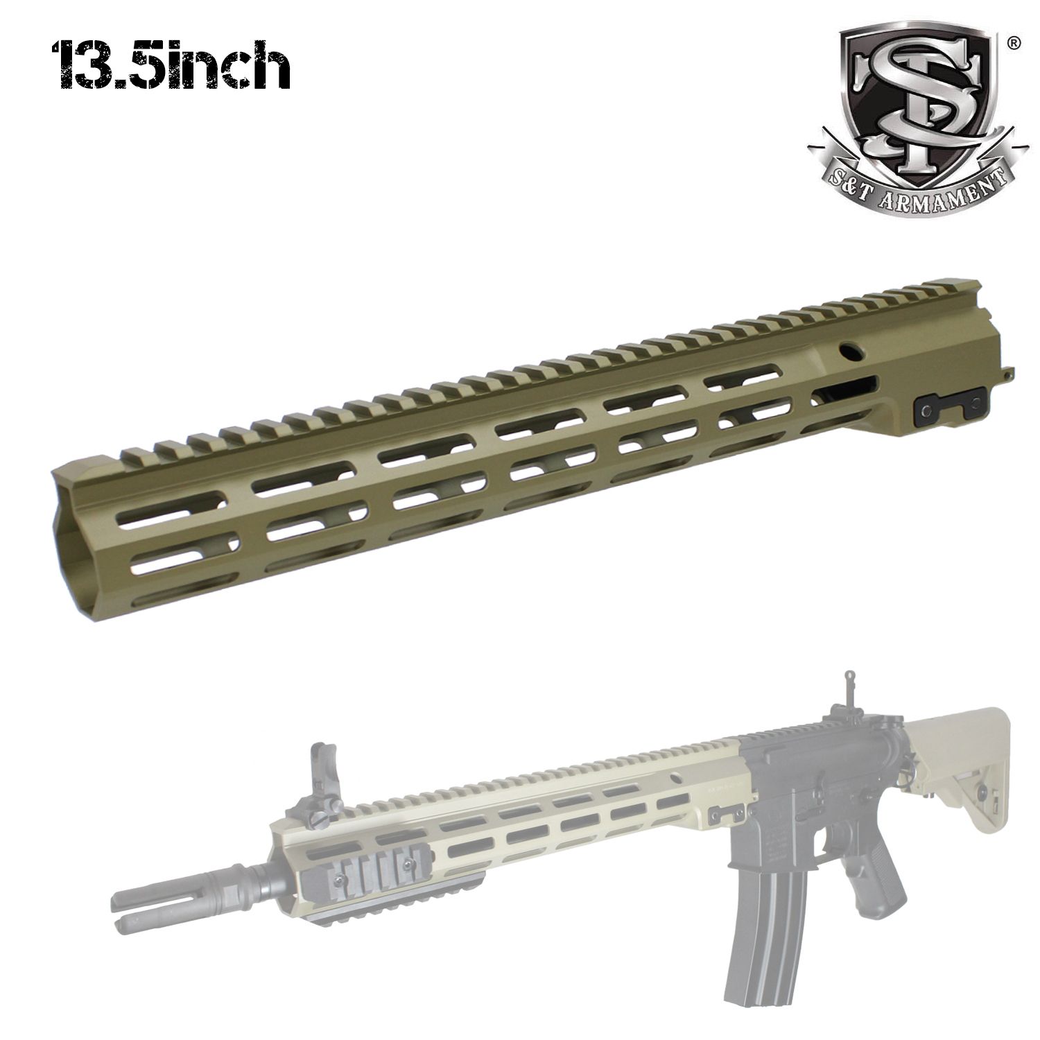 S-T GEISSELE SMR MK16タイプ 13.5インチ ハンドガード DDC