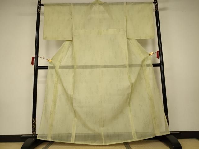 平和屋着物 夏物 小紋 紗 枝葉文 正絹 AABA2865jd