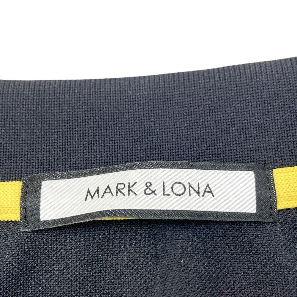 サイズ：36 MARK&LONA マークアンドロナ  半袖ポロシャツ スカル 総柄 ブラック系 [240101398572] ゴルフウェア レディース ストスト サイズ：36 MARK&LONA マークアンドロナ 半袖ポロシャツ スカル