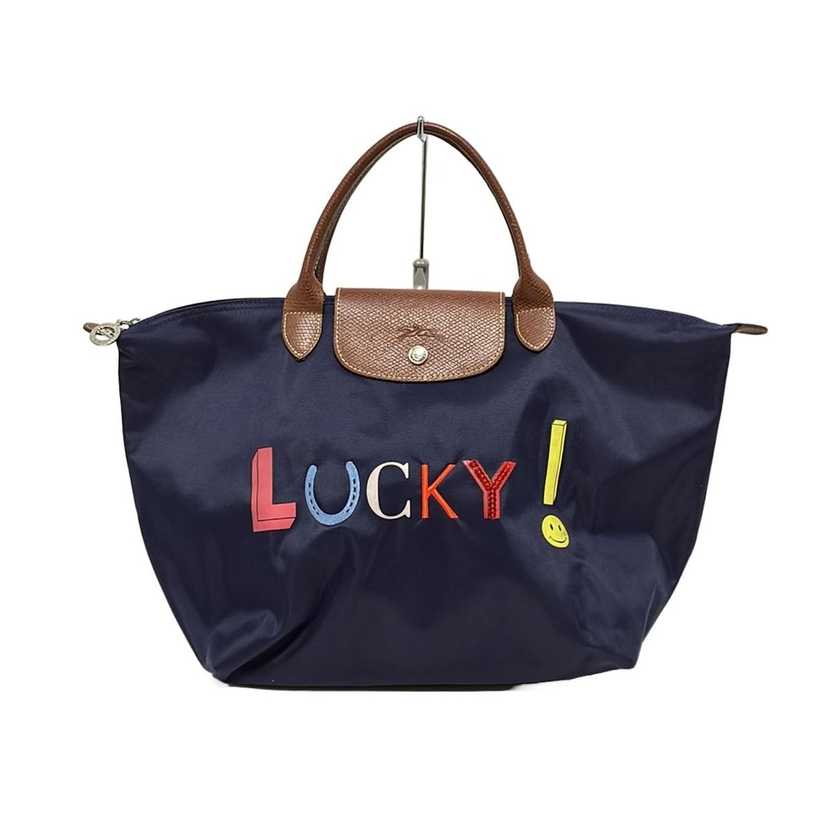 美品✨ LONGCHAMP ロンシャン ハンドバッグ シボ革 ブラウン ロンシャン LONGCHAMP ハンドバッグ プリアージュグリーン M