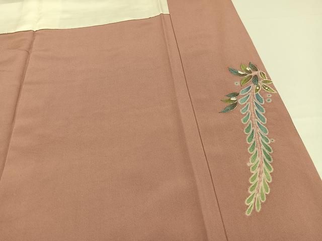 平和屋着物○訪問着 絞り 辻が花 暈し染め 金彩 銀通し地 正絹 逸品