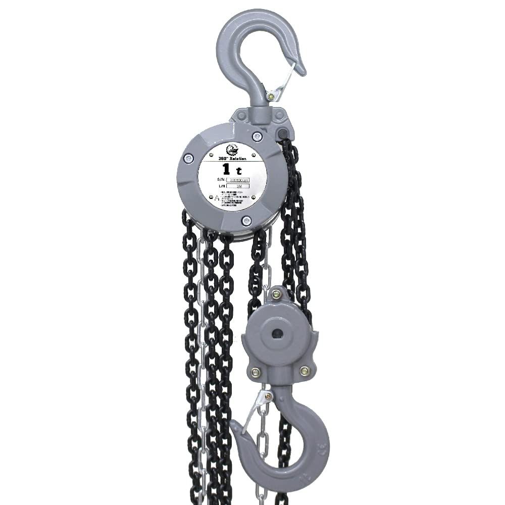 工具 固定 工事 軽量 足場 ハンドチェーン ミニ ホイスト 滑車 小型 荷締機 ローラー 自在引き 3m チェーン 1台 1.0t VX チェーンホイスト 360度 チェーンブロック ベストアンサー
