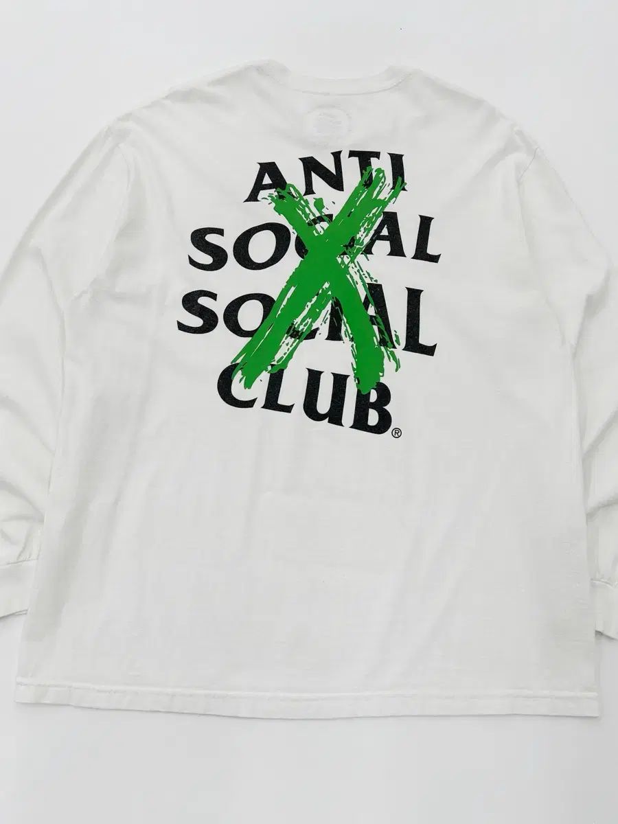 XL 反社会的クラブ Canceld ロゴ 長袖 ロングスリーブ Tシャツ 白