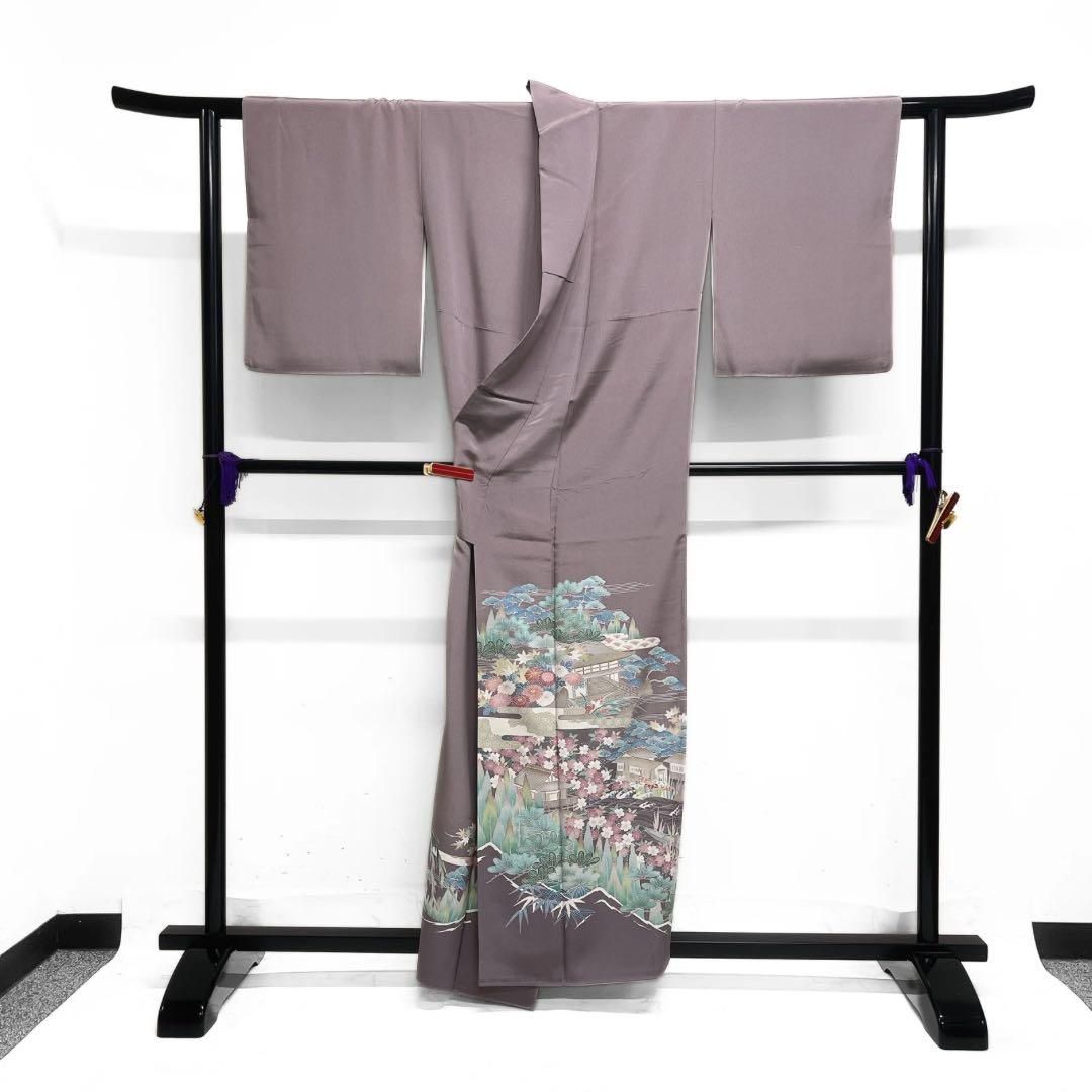 扇地紋　菊花　萩　松竹梅　芝草　付け下げ　着物　112a p 楽天市場】萩（着物｜和服）：レディースファッションの通販