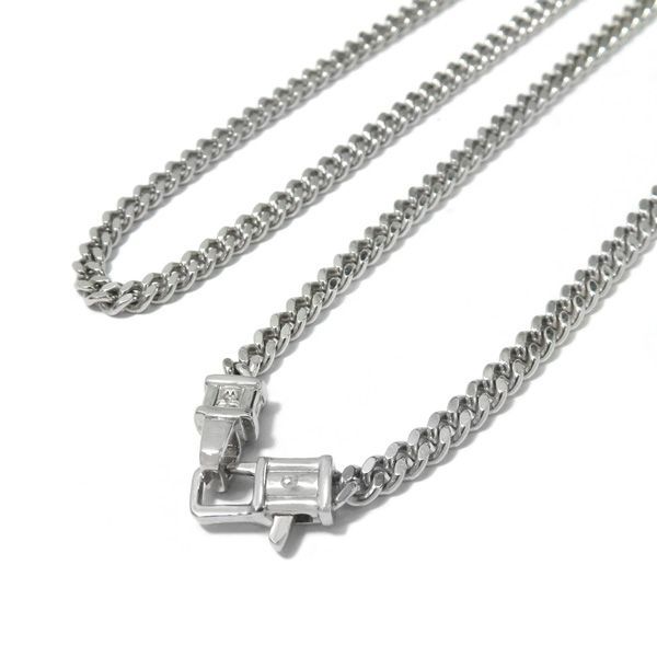 【極美品】トムウッド/スクエアチェーン/ネックレス/シルバー/20.5インチ 極美品 20.5インチ】TOMWOOD トムウッド Curb Chain M