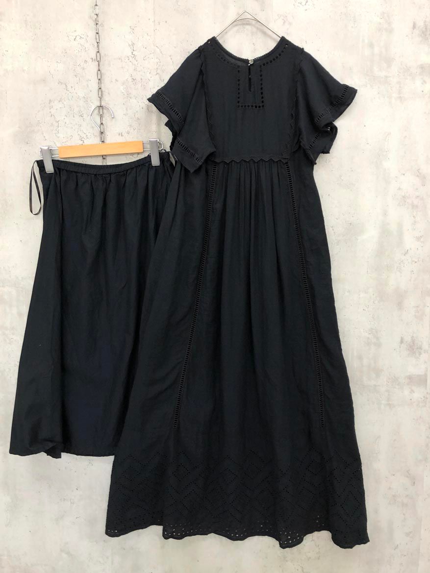 SHIPS any シップスエニィ ジオメトリック カットワーク ロング