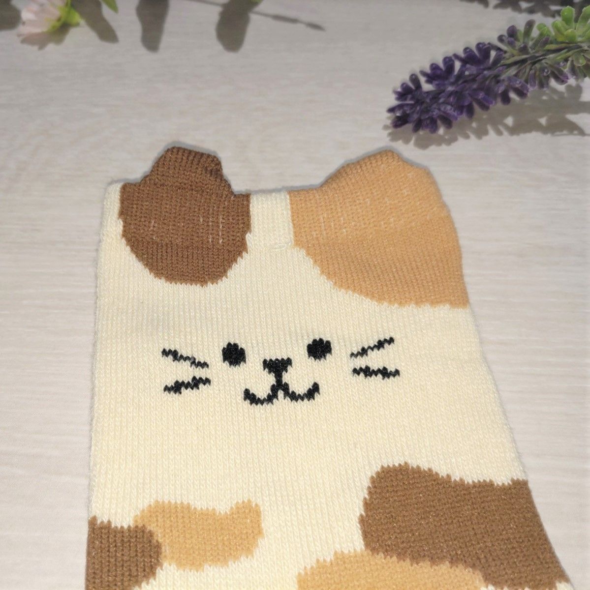 猫ちゃん♡ソックス A-2【2足セット】かわいい 靴下 猫 ねこ