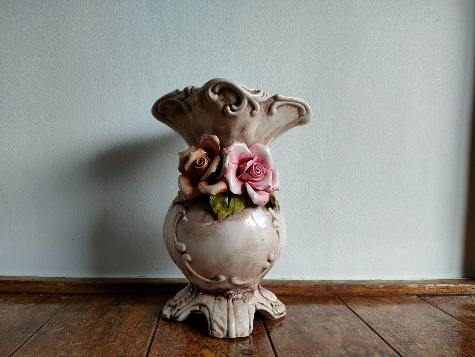 イタリタ製】アンティーク 花瓶 フラワーベース 新品安い ￥3410