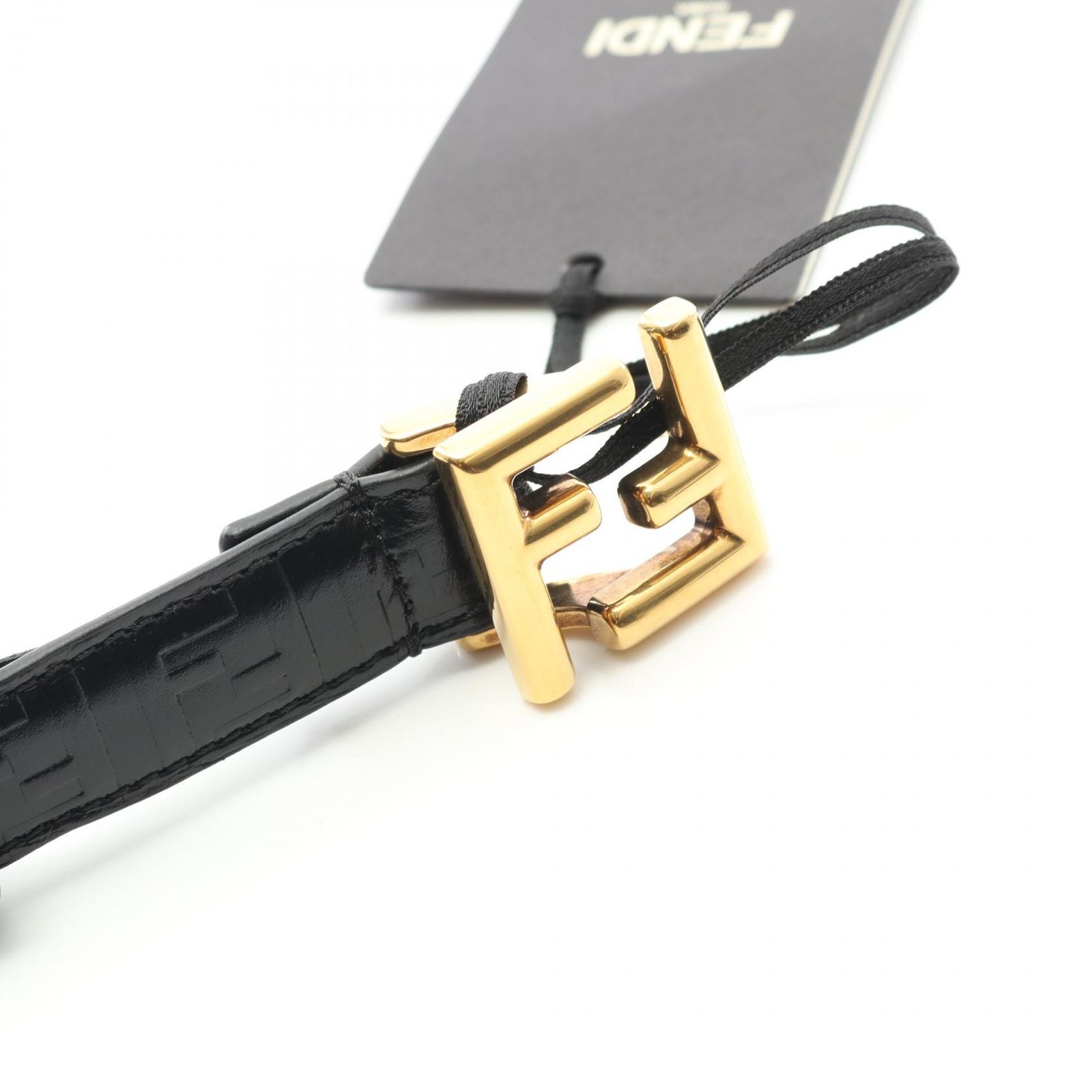 新品未使用品 FENDI フェンディ ベルト レザー FENDI フェンディ ベルト レディース レザー ブラック 8C0648