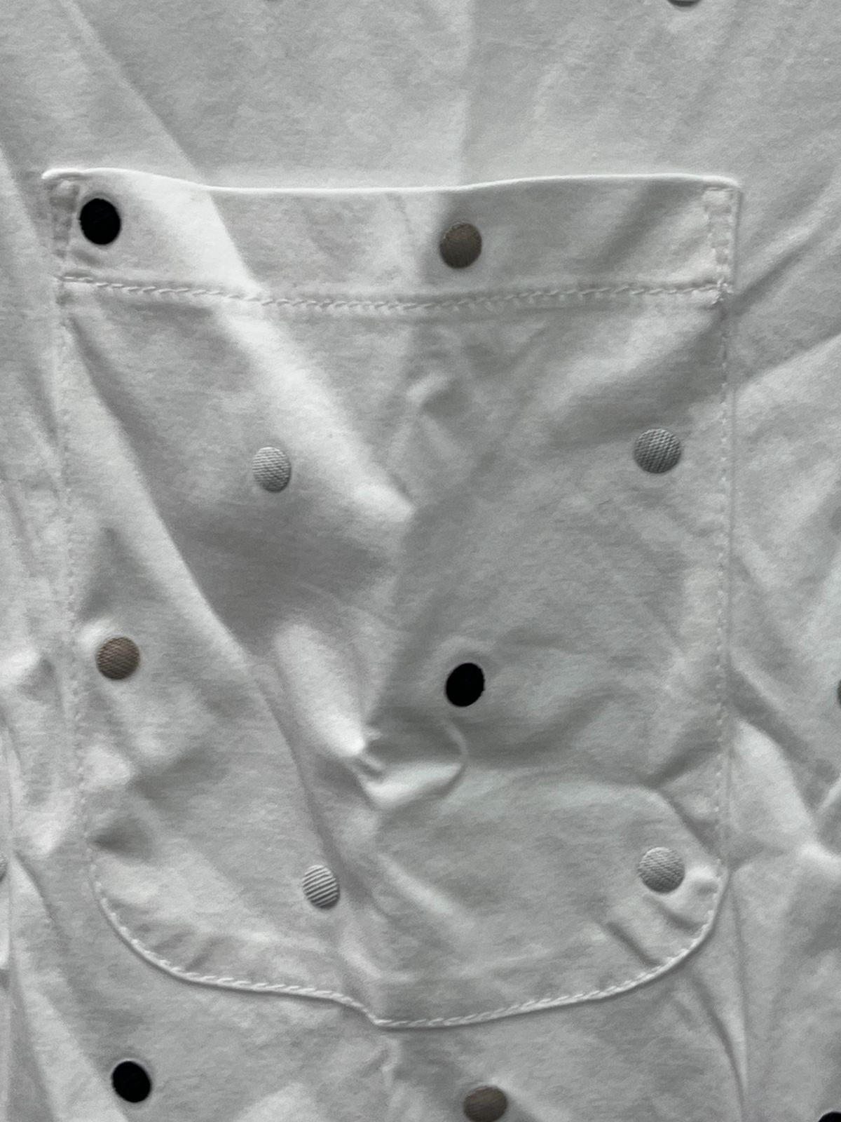  シャネル Tシャツ カットソー 38 ドット柄 ホワイト 半袖(Tシャツ) Tシャツ カットソー