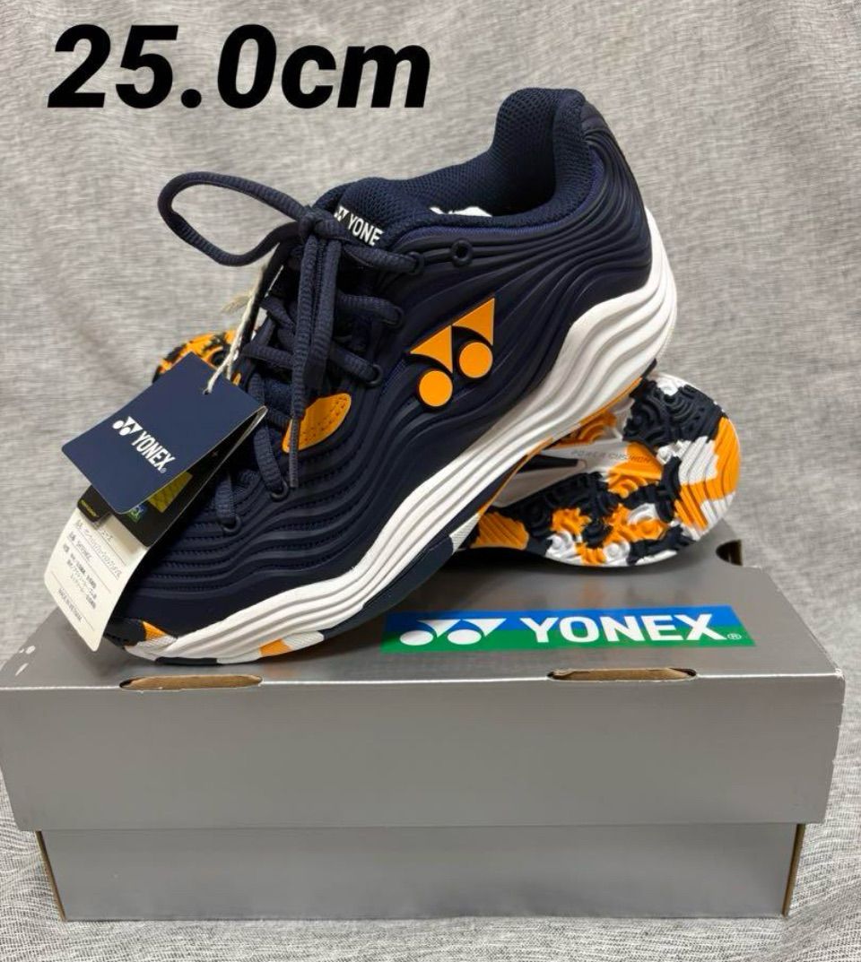 25.0 ヨネックス SHTF5MGC 25.0cn ︎オムニクレー用 パワークッション フュージョンレブ5メン GC ネイビー