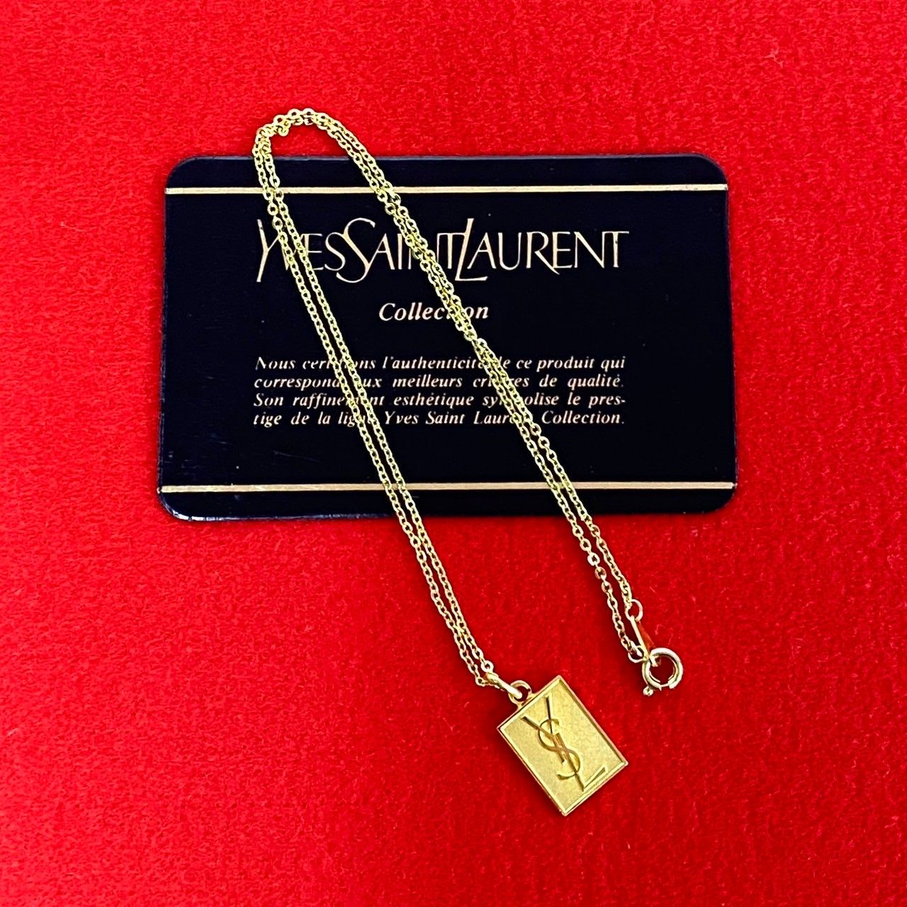 極 美品 YVES SAINT LAURENT イヴサンローラン ヴィンテージ YSL ロゴ