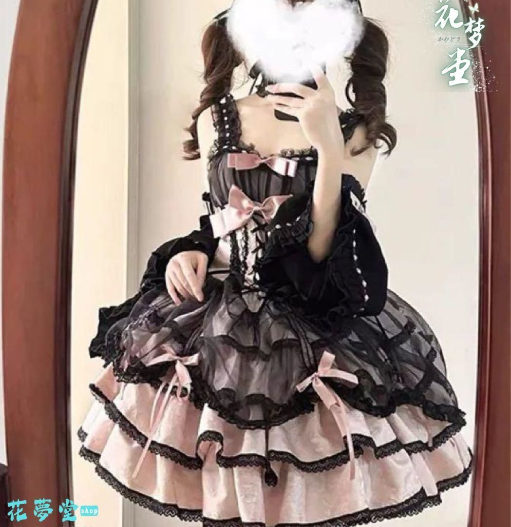 25年 ♥コスプレ ロリータ風ミニセットアップ~お出かけパーティーに最適 ドレス かわいい 撮影会 舞台 イベント 原野空間-82