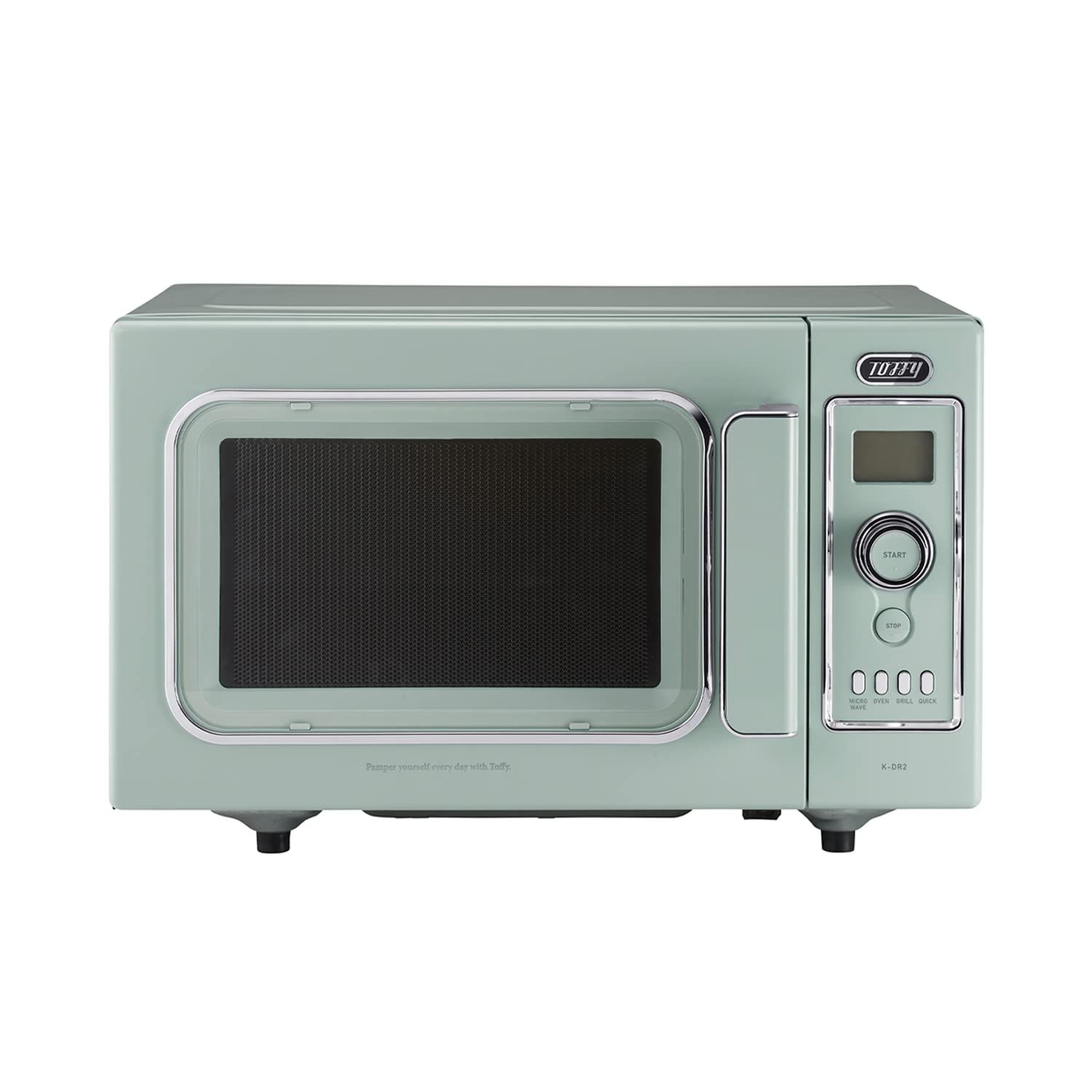 【美品】Toffy レトロ　電子レンジ　ペールアクア Amazon | 【Toffy/トフィー】 電子レンジ K-DR1 (ペールアクア