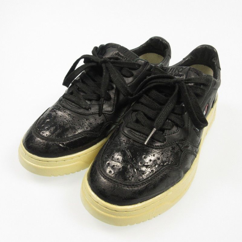 【姫路東店】 中古 AUTRY オートリー スニーカー SUP VINT LOW MAN(GOAT/RESIN) SAVLMGR-GR05 ブラック 【126】 姫路東店】 中古 AUTRY オートリー スニーカー SUP VINT LOW MAN(GOAT