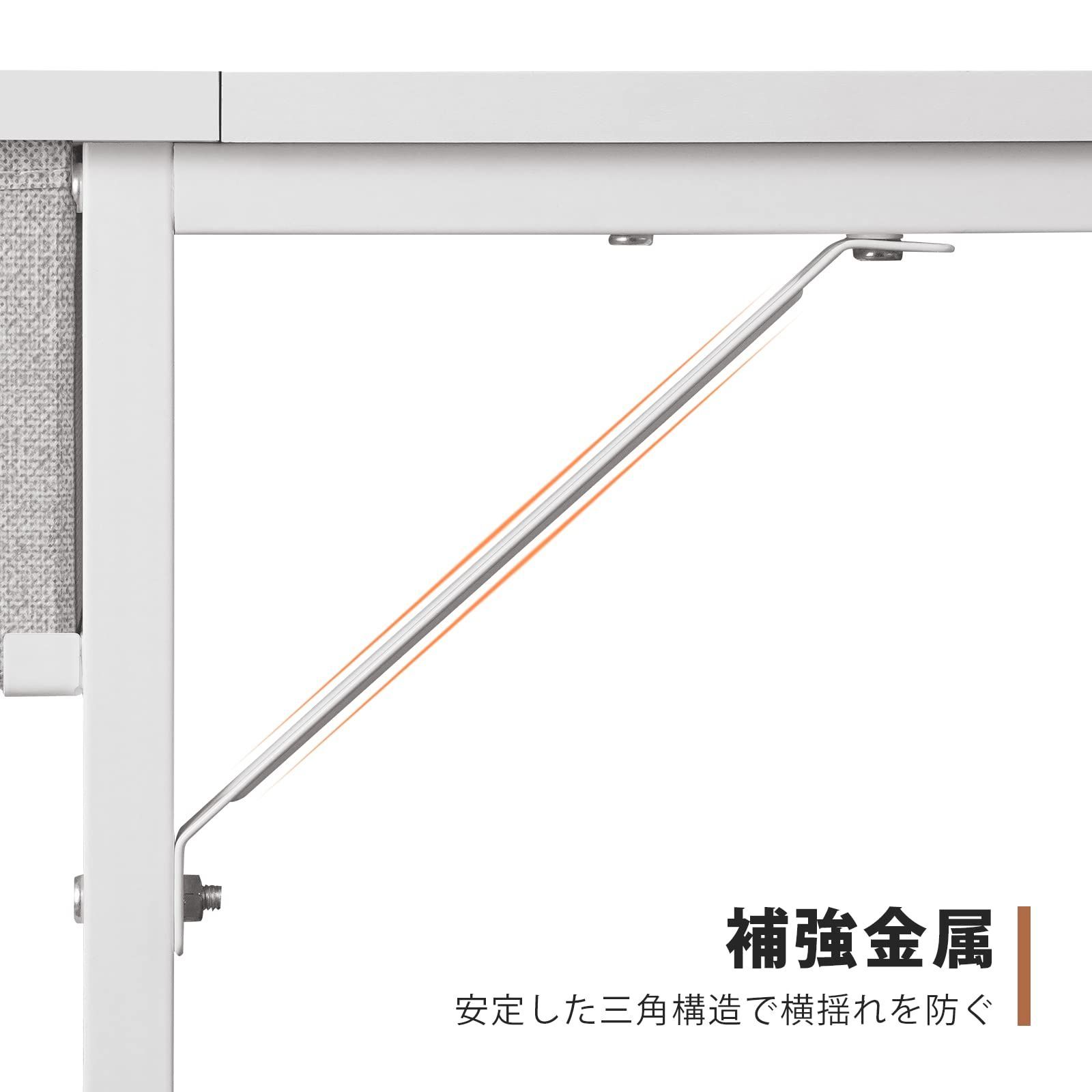 YeTom デスク 机 pcデスク パソコンデスク 幅100cm 布製引き出し付