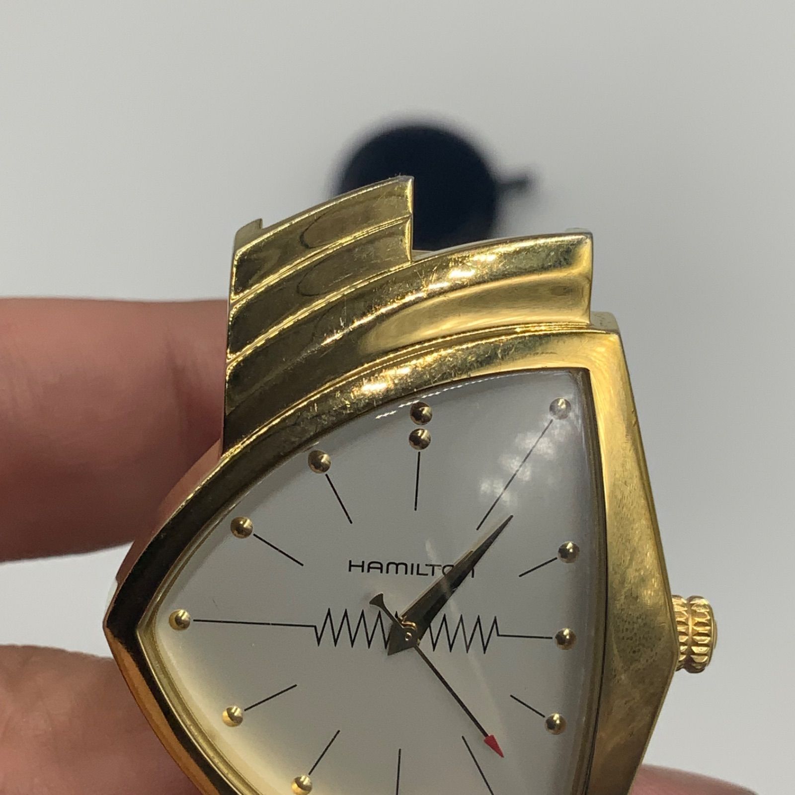 ハミルトン ベンチュラ H24301111 ゴールド ホワイト文字盤 箱外箱 取