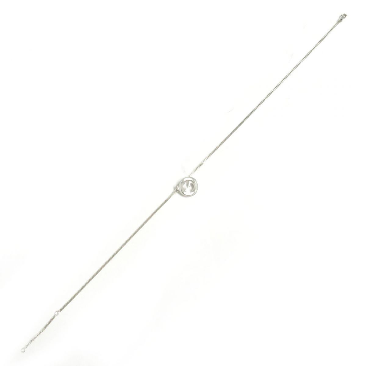 美品□GUCCI/グッチ インターロッキングG Ag925 チェーンネックレス  