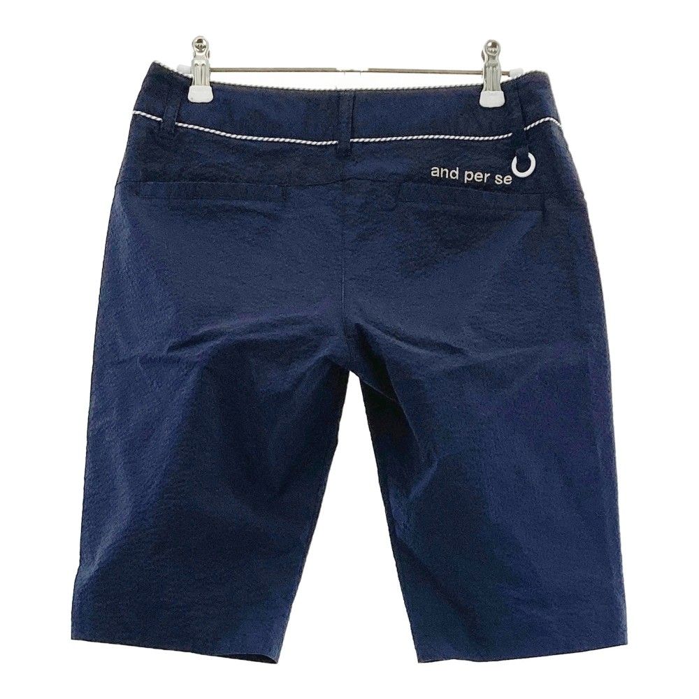サイズ：M AND PER SE アンパスィ シアサッカー ショートパンツ