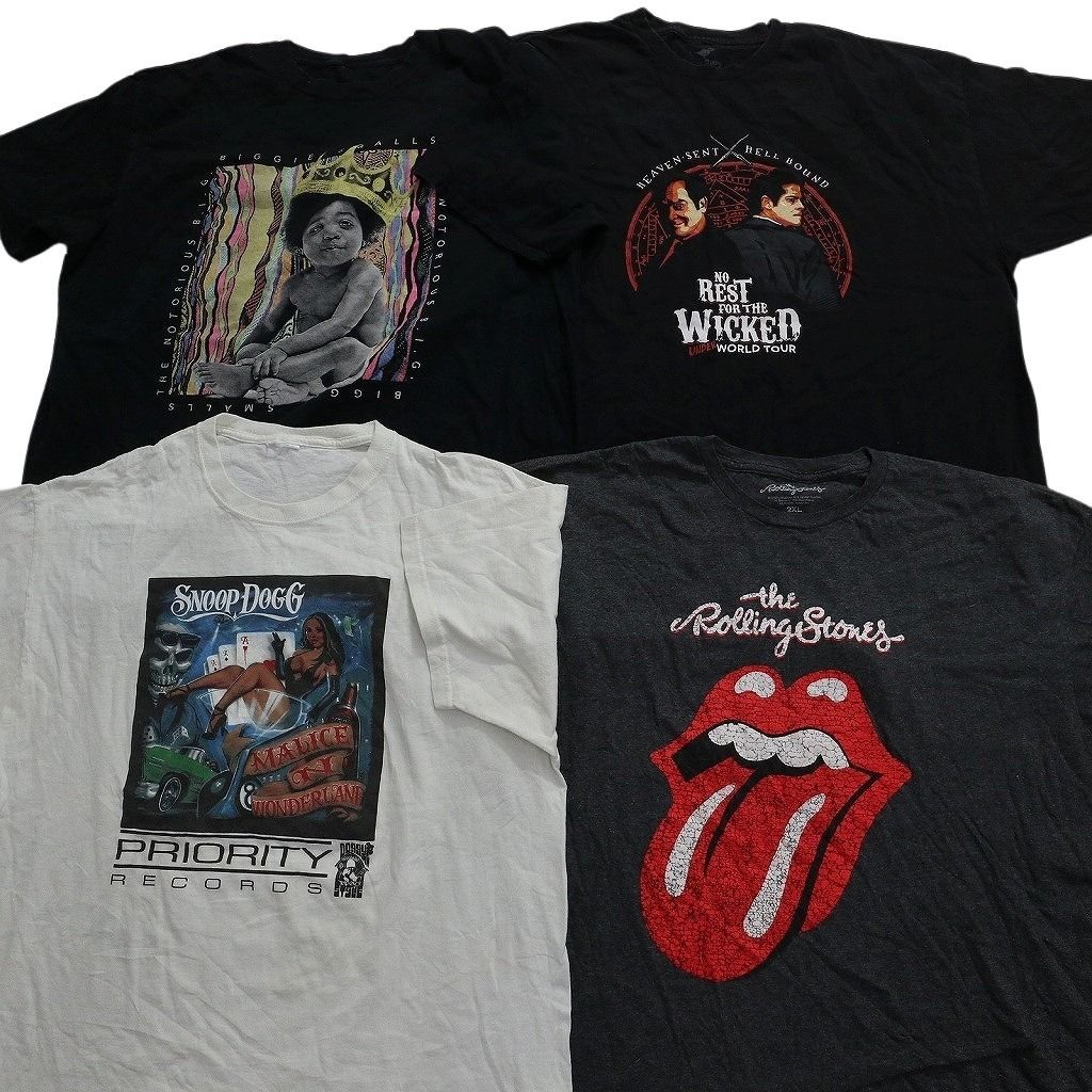 古着卸 まとめ売り 音楽・バンド 半袖Tシャツ 16枚セット (メンズ 2XL /3XL ) ローリングストーンズ ACDC ニルヴァーナ ビートルズ  MU4086 - メルカリ