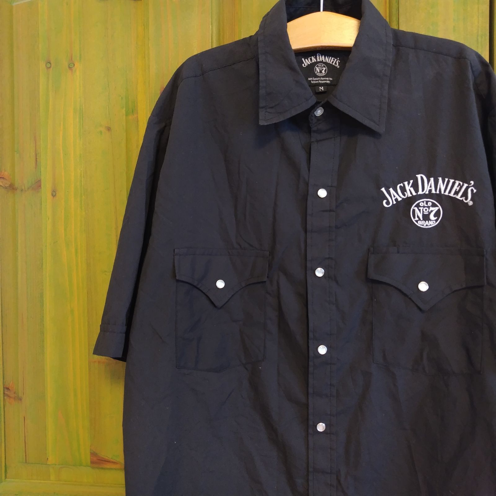 JACK DANIEL'S ジャックダニエル 開襟 シャツ Old No.7 ジャックダニエル オールドナンバーセブン JACK DANIEL'S OLD