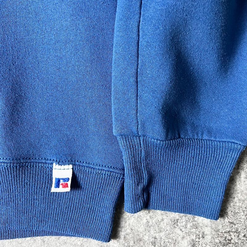 80s ヴィンテージ USA製 ラッセル スウェット ブルー無地 J15 80s ヴィンテージ USA製 ラッセル スウェット ブルー無地 J15
