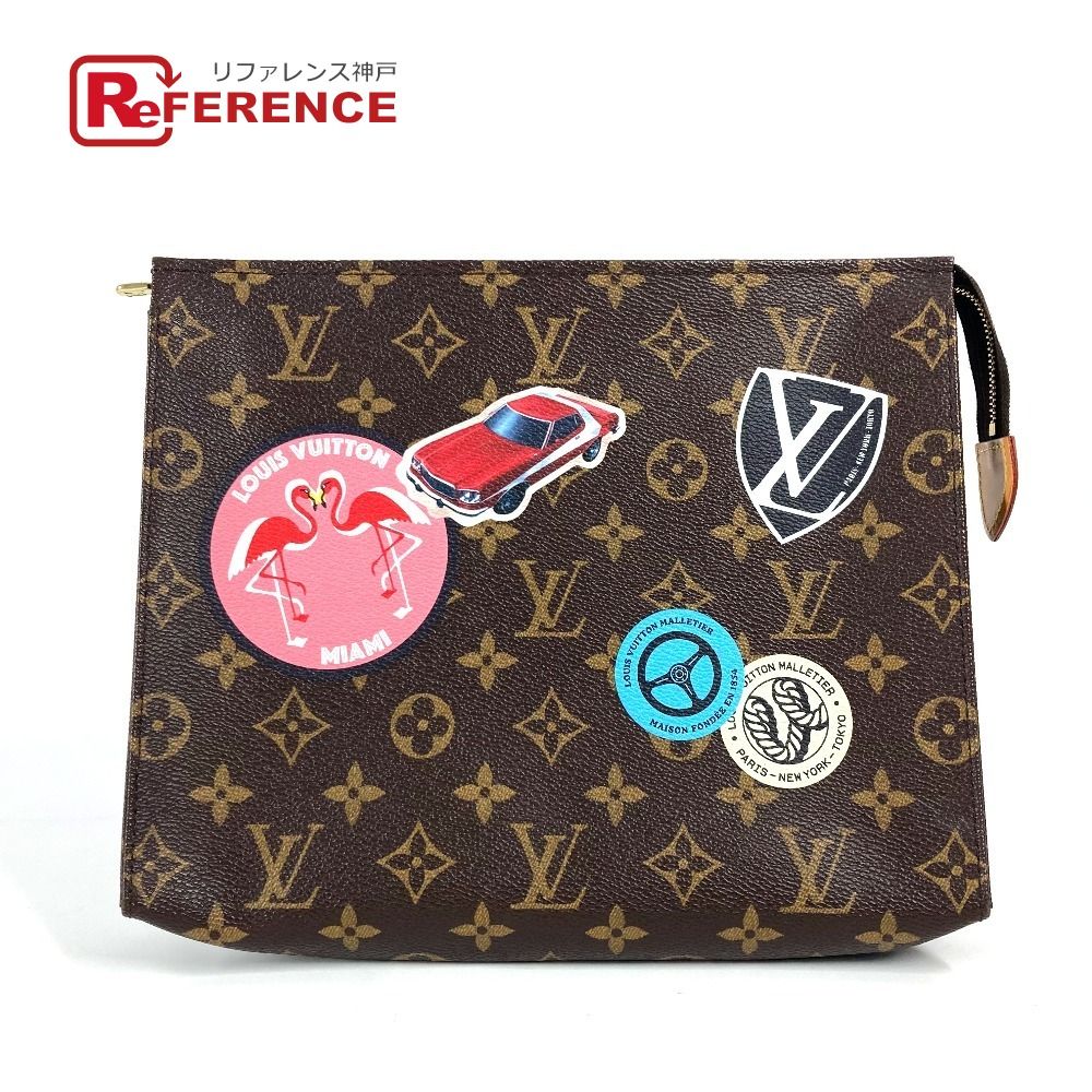 LOUIS VUITTON ルイヴィトン クラッチバッグ ポッシュ トワレ M41438 モノグラムキャンバス ブラウン