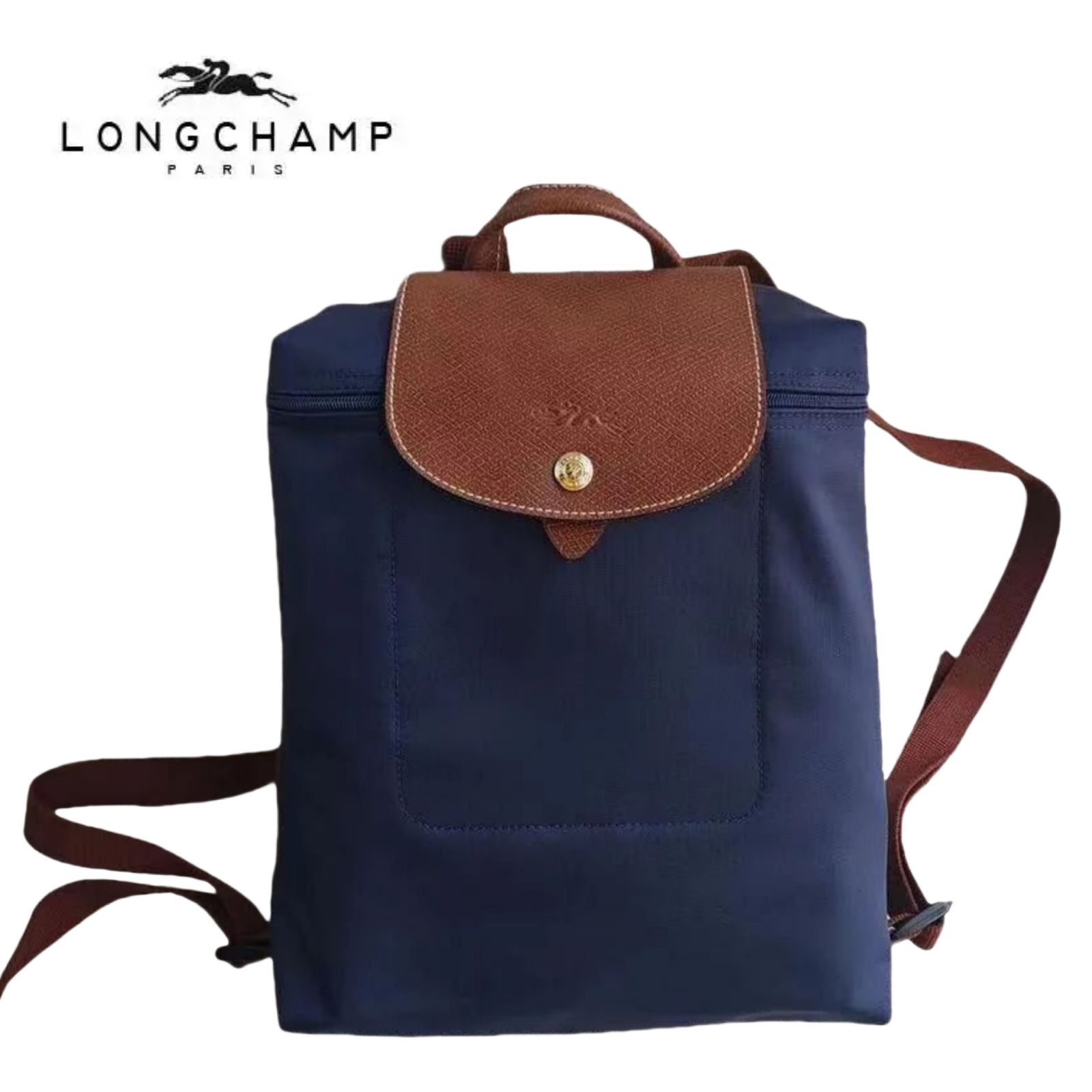 LONGCHAMP ロンシャン 折り畳みミニリュック ネイビー リュック