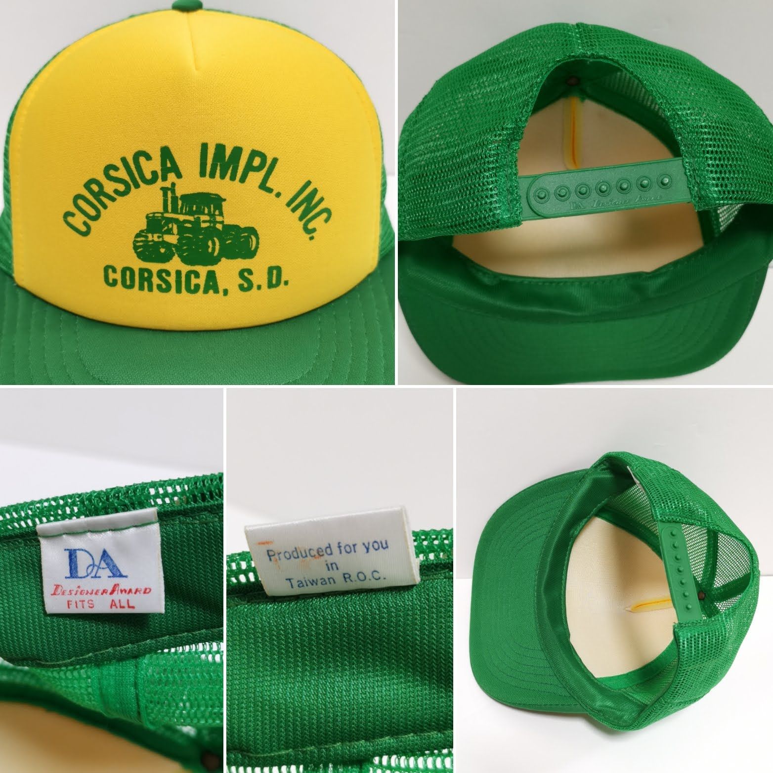 80s TRUCKER トラッカー メッシュ CAP キャップ 企業 USA