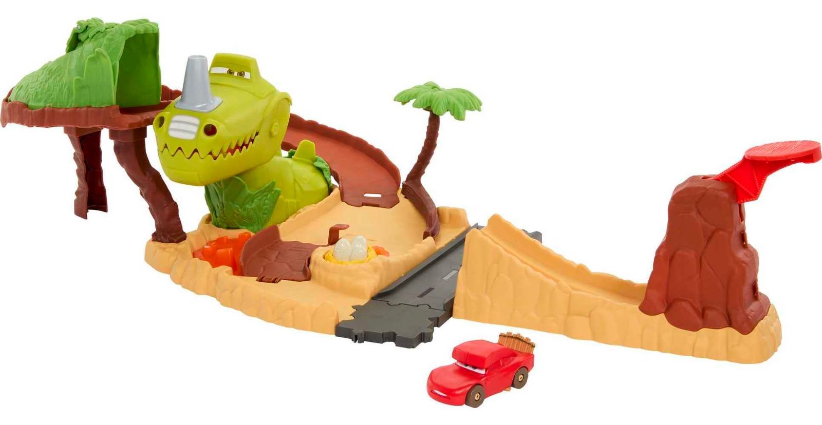 Disney Cars Toys ピクサー カーズ オンザロード 恐竜 プレイグラウンド プレイセット